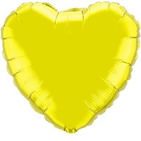 Сердце 18" золотое, Flex Metal