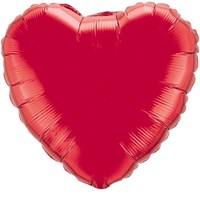 Сердце 18" красное, Flex Metal