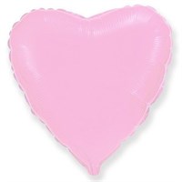 Сердце 18" нежно-розовое, Flex Metal
