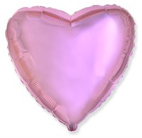 Сердце 18" розовое, Flex Metal