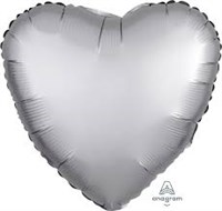 Сердце 18" серебро сатин, Anagram