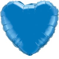 Сердце 18" синее, Flex Metal