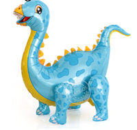 Шар с воздухом "Динозавр, Стегозавр", голубой