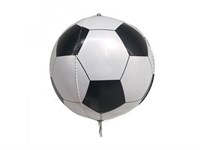 Шар с гелием "Сфера 3D футбольный мяч" (20"/51 см)