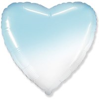 Сердце (32") голубой градиент