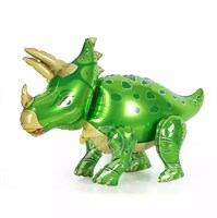 Шар с воздухом "Динозавр, Трицератопс", зелёный