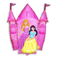 Шар с гелием "Замок принцессы", розовый (34"/86 см)