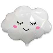 Шар с гелием "Спящее облако, розовые щёчки" (22"/57 см х 27"/70 см)