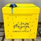 Коробка-сюрприз "Жёлтая" С надписью и бантом (без учёта наполнения) - фото 6279